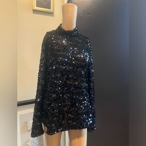 Sequence turtleneck blouse. Size L.